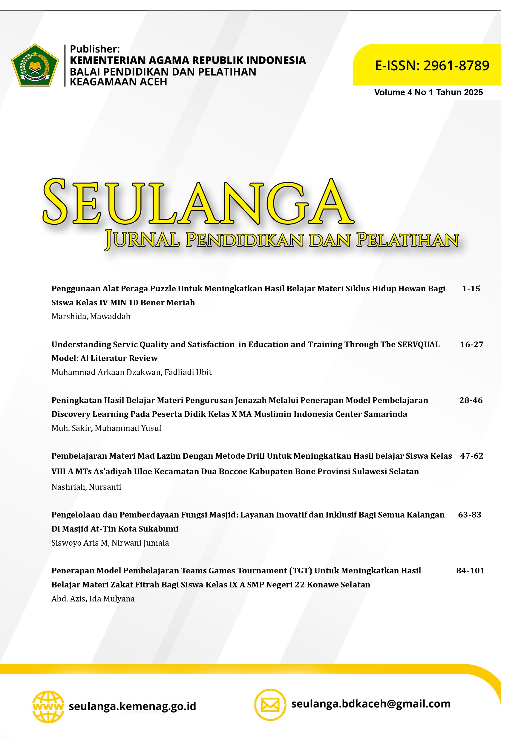 					View Vol. 4 No. 1 (2025): Seulanga
				